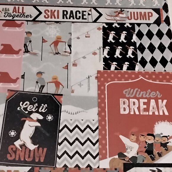 Winter Sports Junk Journal Mixed Pack of 120 Papers & Ephemera - Picture 6 of 8